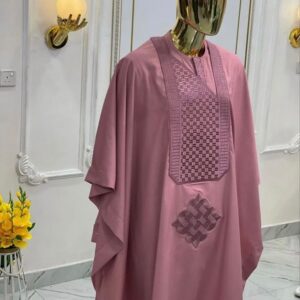 7 star senator material   Agbada with monogram design