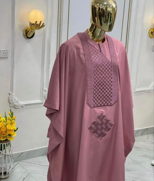 7 star senator material Agbada with monogram design