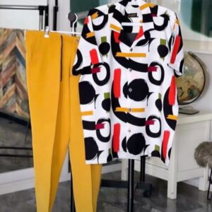 Vintage with plain trouser material